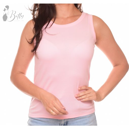 Egyszínű, kerek nyakú, ujjatlan felső S/M, L/XL
