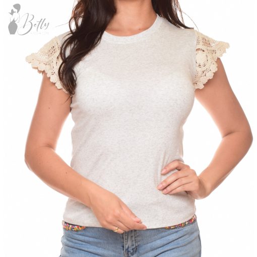 Horgolt ujjú felső S/M, L/XL