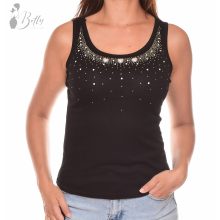 Strasszköves kivágású felső S/M, L/XL