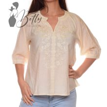 Hímzett virágmintás, lenge blúz S/M, L/XL