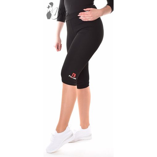 Fekete, szára végén feliratos leggings M/L, XL/2XL