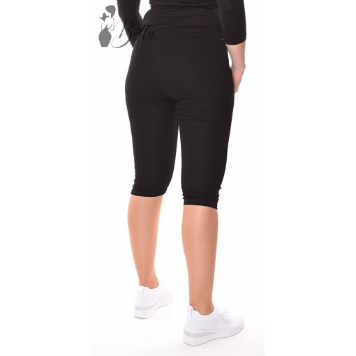 Fekete, szára végén feliratos leggings M/L, XL/2XL
