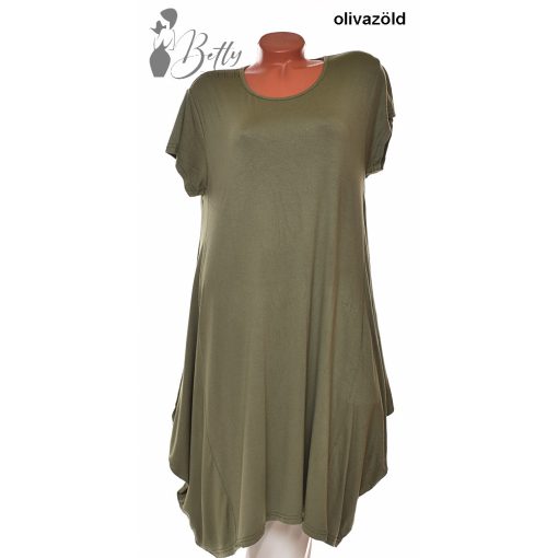 Egyszínű, lenge fazonú ruha L, XL