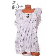 White Top with Jewelry Embellishment S/M