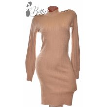 Anyagában mintás, vállnál gombdíszes tunika S/M