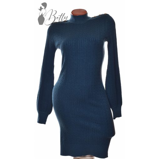 Anyagában mintás, vállnál gombdíszes tunika S/M