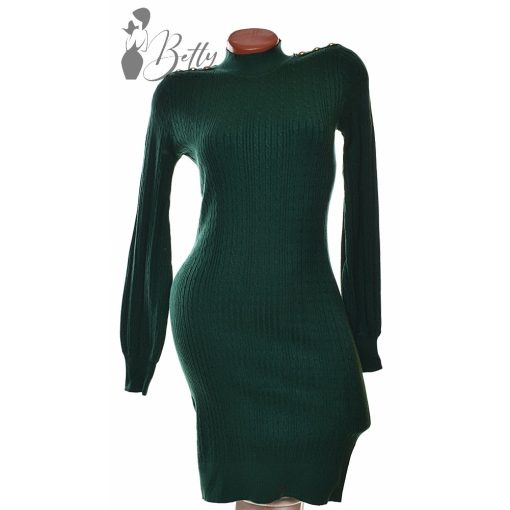 Anyagában mintás, vállnál gombdíszes tunika S/M