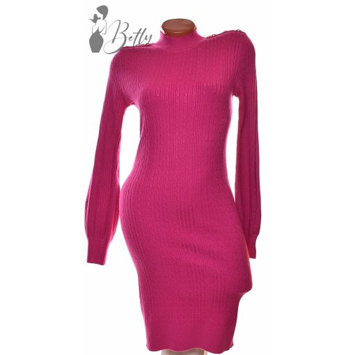 Anyagában mintás, vállnál gombdíszes tunika S/M