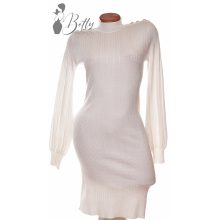 Anyagában mintás, vállnál gombdíszes tunika S/M