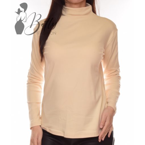 Mikroplüss anyagú, emelt nyakú felső M/L, XL/2XL