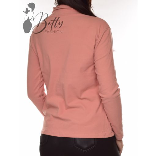 Mikroplüss anyagú, emelt nyakú felső M/L, XL/2XL