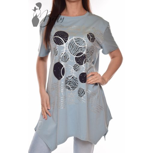 Aszimmetrikus aljú, A-vonalú tunika M/L, XL/XXL