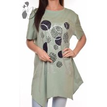 Aszimmetrikus aljú, A-vonalú tunika M/L, XL/XXL