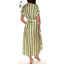 V-kivágású, csíkos ruha M/L, XL/XXL