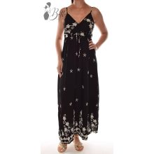 Hímzett virágmintás maxiruha M/L, XL/XXL