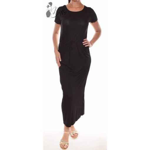 Zsebes, derékban megkötős maxi ruha M/L, XL/XXL