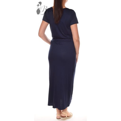 Zsebes, derékban megkötős maxi ruha M/L, XL/XXL