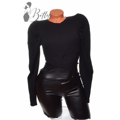 Alján átlapolt, buggyos ujjú felső S/M, L/XL