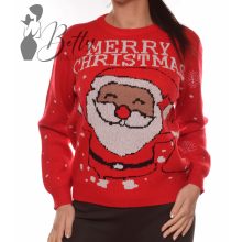 Karácsonyi mintás, kötött pulóver M/L, XL/XXL