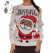 Karácsonyi mintás, kötött pulóver M/L, XL/XXL