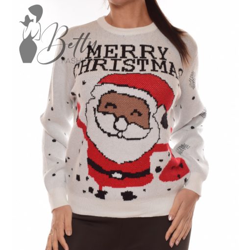 Karácsonyi mintás, kötött pulóver M/L, XL/XXL