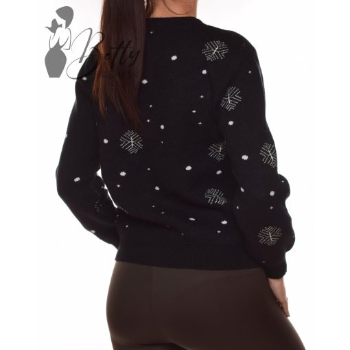 Karácsonyi mintás, kötött pulóver M/L, XL/XXL