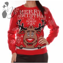 Karácsonyi mintás, kötött pulóver M/L, XL/XXL