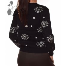 Karácsonyi mintás, kötött pulóver M/L, XL/XXL