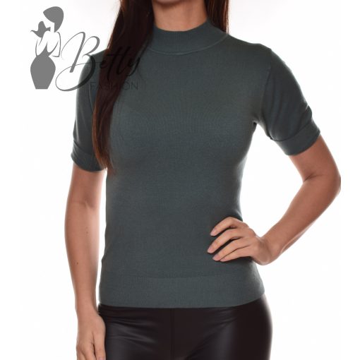 Rövid ujjú, garbós, kötött felső S-M-L