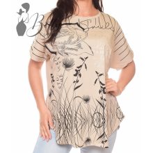 Feliratos és mintás, bő tunika M/L, XL/XXL