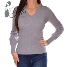 White Top with Jewelry Embellishment S/M