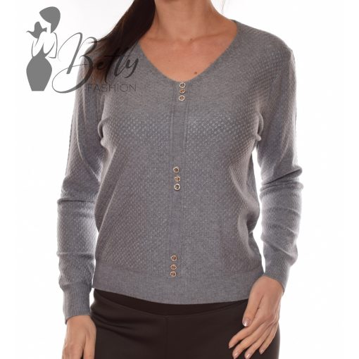 White Top with Jewelry Embellishment S/M