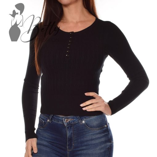 White Top with Jewelry Embellishment S/M