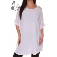 Vállain horgolt betétes, bő szabású tunika L/XL, 2XL/3XL