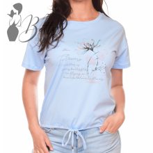 Virág díszes, megkötős, laza felső S/M, L/XL
