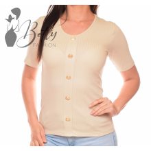 Díszgombos, bordázott anyagú felső S/M, L/XL