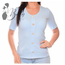 Díszgombos, bordázott anyagú felső S/M, L/XL