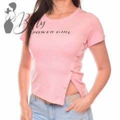 POWER GIRL feliratos felső S/M, L/XL