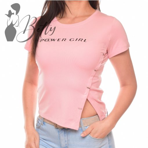 POWER GIRL feliratos felső S/M, L/XL