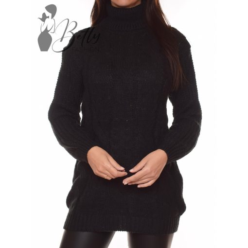 Csavart mintás, vastag, kötött tunika M/L, XL/XXL