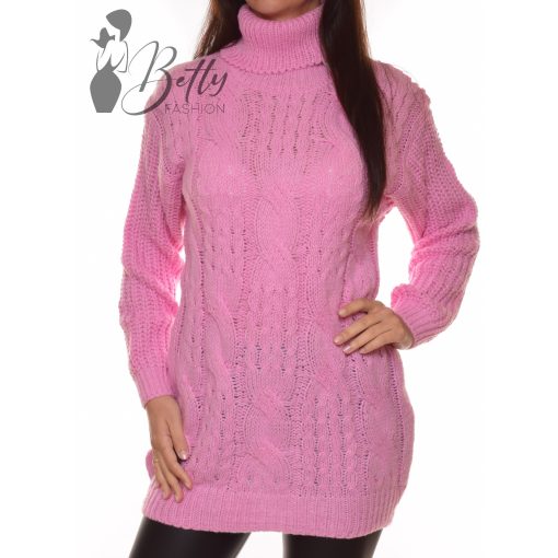 Csavart mintás, vastag, kötött tunika M/L, XL/XXL