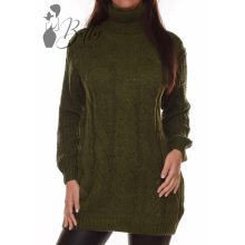 Csavart mintás, vastag, kötött tunika M/L, XL/XXL