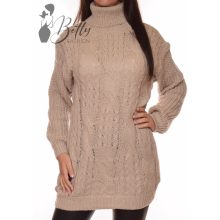 Csavart mintás, vastag, kötött tunika M/L, XL/XXL