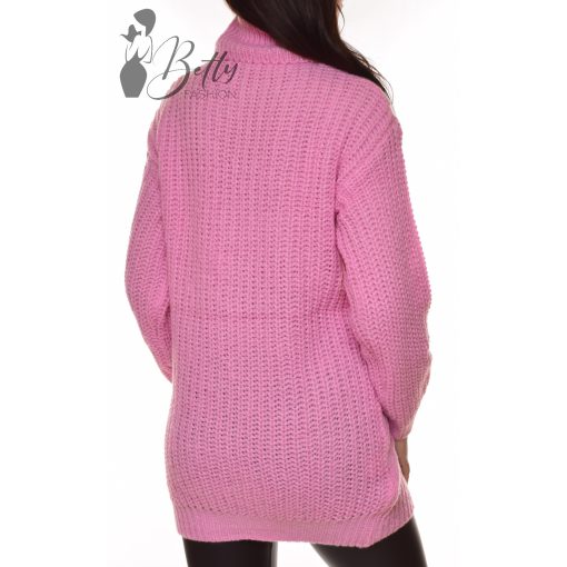 Csavart mintás, vastag, kötött tunika M/L, XL/XXL