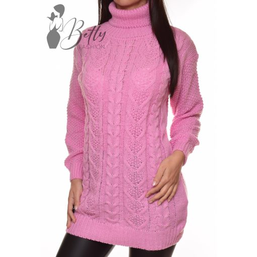 Csavart mintás, vastag, kötött tunika M/L, XL/XXL