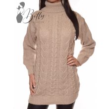 Csavart mintás, vastag, kötött tunika M/L, XL/XXL