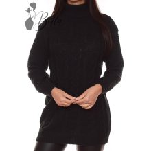 Csavart mintás, vastag, kötött tunika M/L, XL/XXL