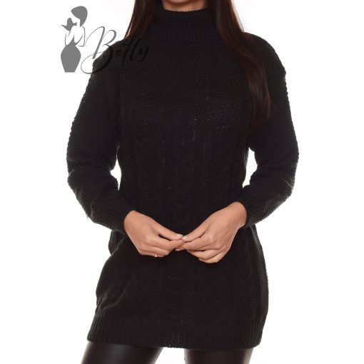 Csavart mintás, vastag, kötött tunika M/L, XL/XXL