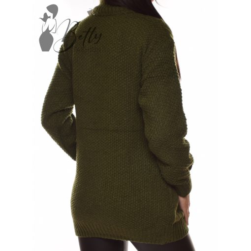 Csavart mintás, vastag, kötött tunika M/L, XL/XXL