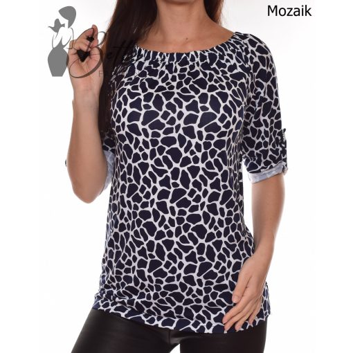 A-vonalú, mintás, vállra húzható felső L, XL, 2XL